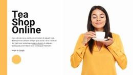Tea shop online - Html Code Example by Nicepage