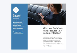 Live Chat Support - Free Website Template