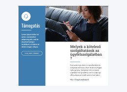 Élő Chat Támogatás - Weboldal Sablon