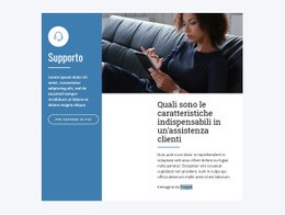 Supporto Tramite Chat Dal Vivo - Modello Di Pagina Web