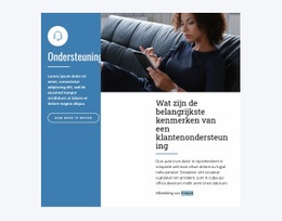 Live Chat-Ondersteuning - Gratis Websitesjabloon
