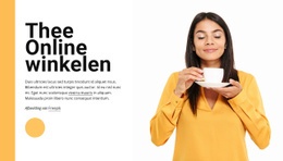 Theewinkel Online Één Paginasjabloon