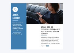 Suporte Para Chat Ao Vivo - Construtor De Sites Simples