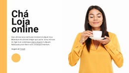 Loja De Chá Online - Modelo De Uma Página