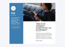 Support För Livechatt - Gratis Webbplatsmall