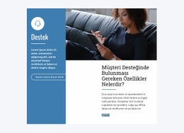 Canlı Sohbet Desteği - Ücretsiz Web Sitesi Şablonu