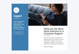 Live Chat Support - Web Page Template