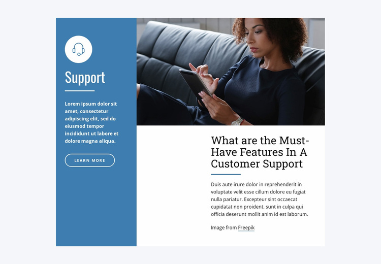 Live Chat Support Website Design