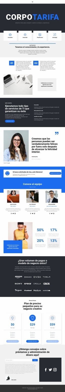 modelo de negocio - Maqueta de sitio web por Nicepage