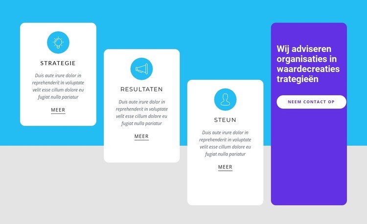 Snel en gemakkelijk groeien HTML5-sjabloon