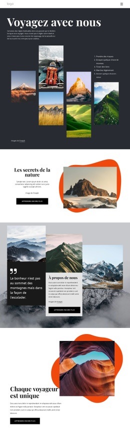 Agence De Voyage Locale Et Spécialisée - Create HTML Page Online