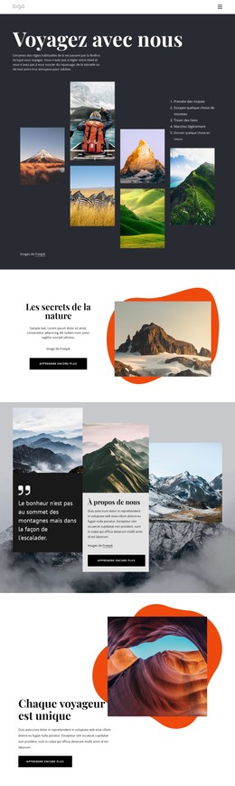 Agence De Voyage Locale Et Spécialisée – Page De Destination HTML