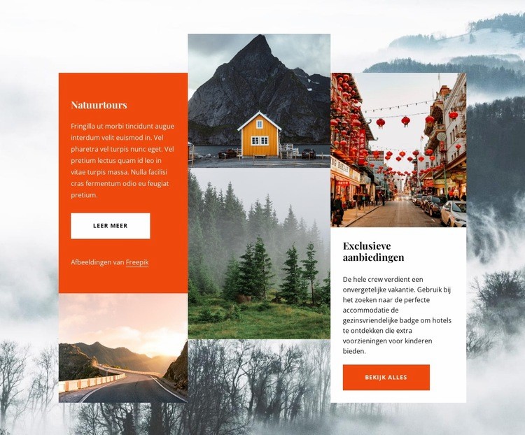 Noorwegen ervaringen HTML5-sjabloon