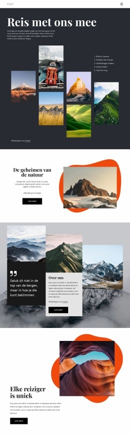 Lokaal En Gespecialiseerd Reisbureau - Mockup-Sjabloon Voor Webpagina'S