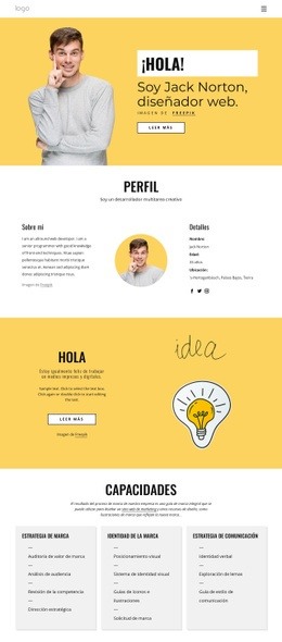 Soy Un Diseñador De Páginas Web - Website Creation HTML