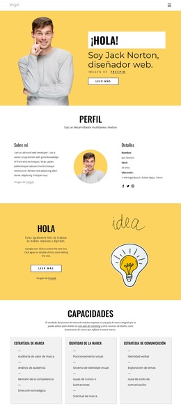 Soy Un Diseñador De Páginas Web - Tema Responsivo De WordPress