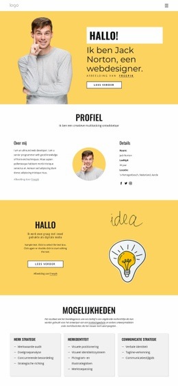 Ik Ben Een Webdesigner - Website Creation HTML