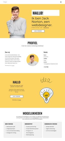 Ik Ben Een Webdesigner - Responsief WordPress-Thema