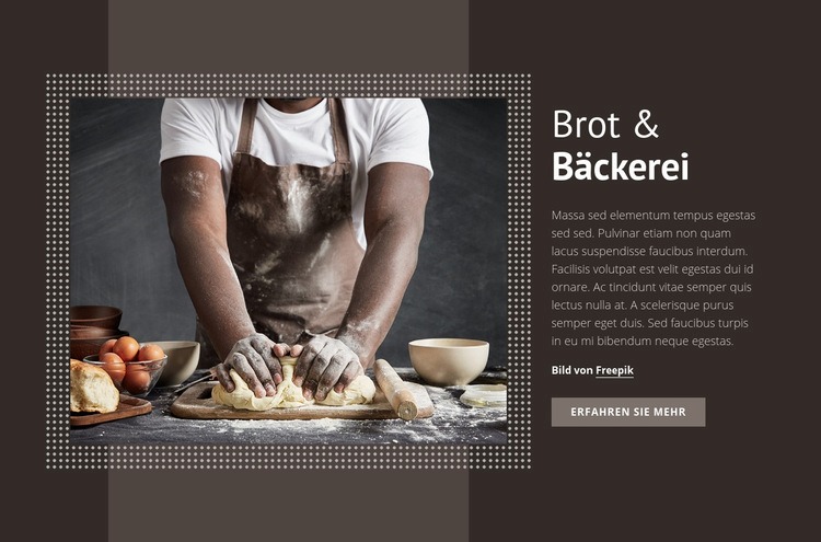 Brot & Bäckerei CSS-Vorlage