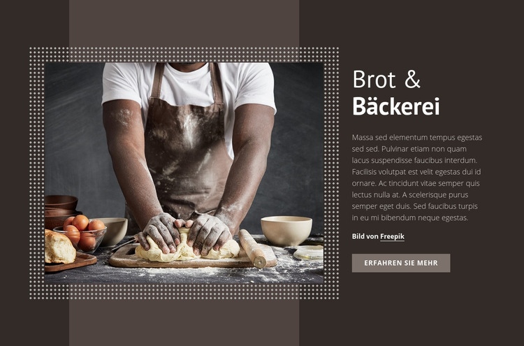 Brot & Bäckerei Website-Modell