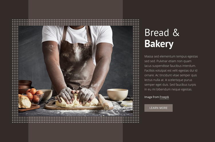 Bread & Bakery Elementor Template Alternative