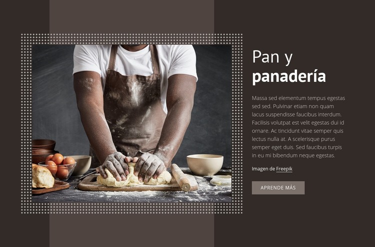 Pan y panadería Plantilla