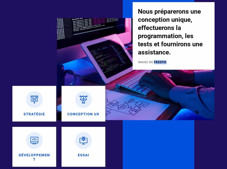 Effectuer la programmation Modèles de constructeur de sites Web