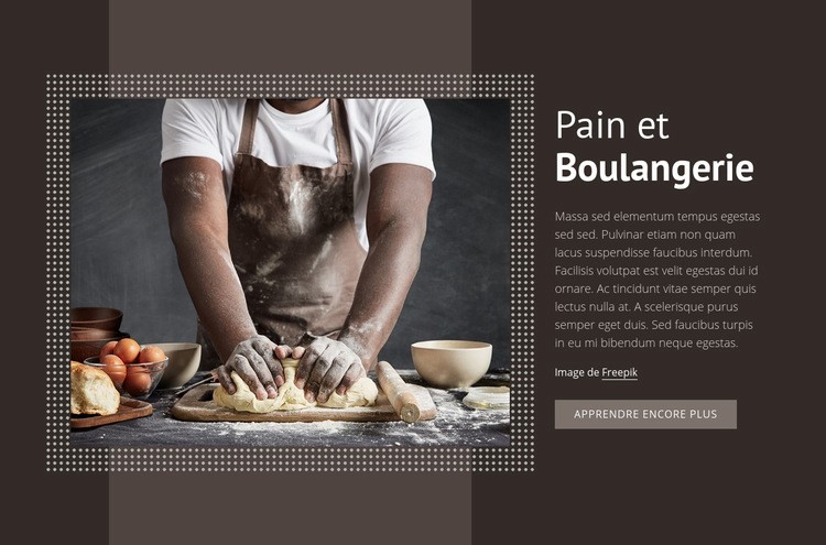 Pain et boulangerie Modèle