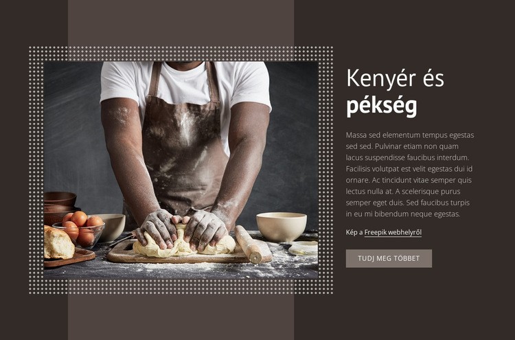 Kenyér és pékség WordPress Téma