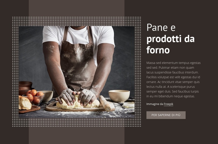 Pane e prodotti da forno Costruttore di siti web HTML