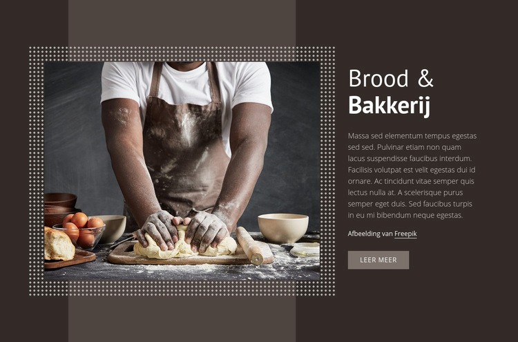 Brood en bakkerij Bestemmingspagina
