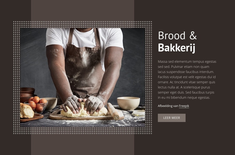 Brood en bakkerij CSS-sjabloon