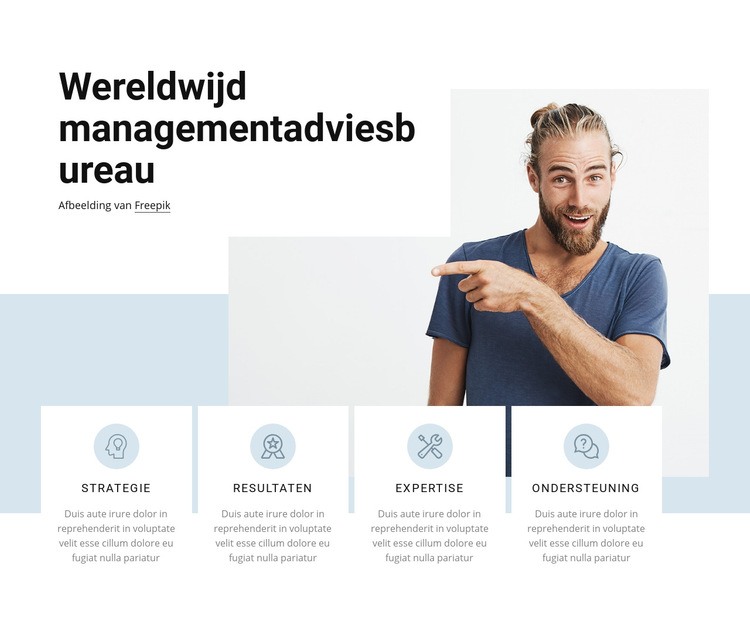 Wereldwijd beheer Html Website Builder