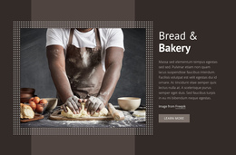 Bread & Bakery - Free Download One Page Template