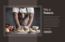 Pão E Padaria - Modelo De Página HTML