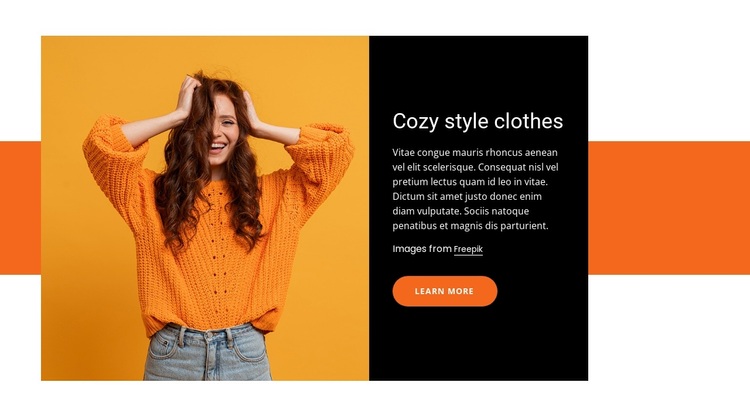 Cozy and clothes Template