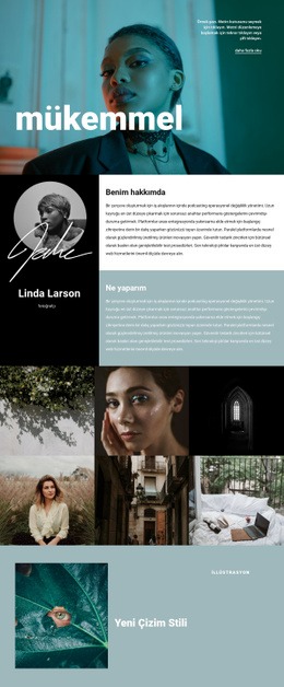 Moda Fotoğrafçısı Özgeçmişi - Çok Amaçlı Açılış Sayfası