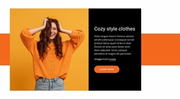 Theme Layout Functionality For Cozy And Clothes