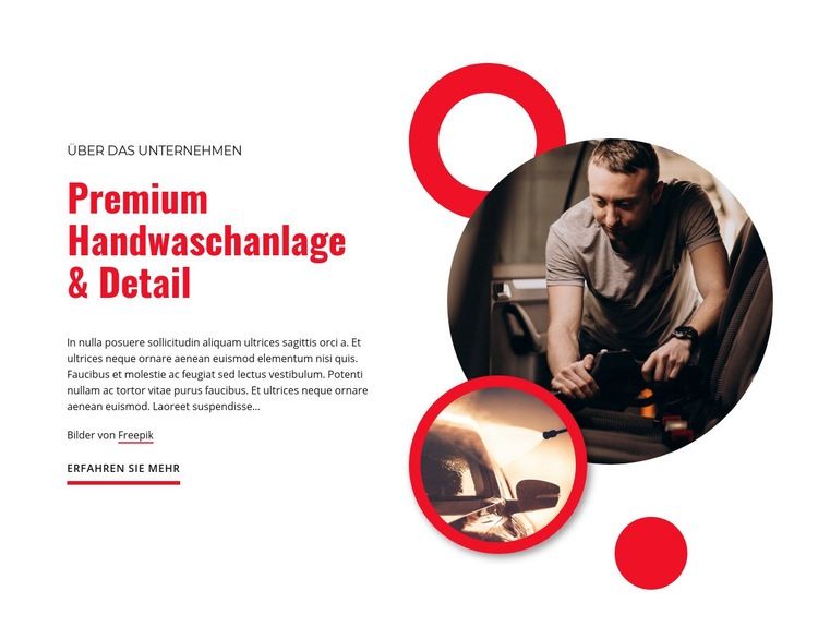 Premium Autowaschanlage CSS-Vorlage