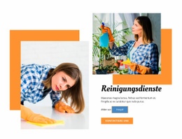 Reinigungsdienste Website-Vorlage