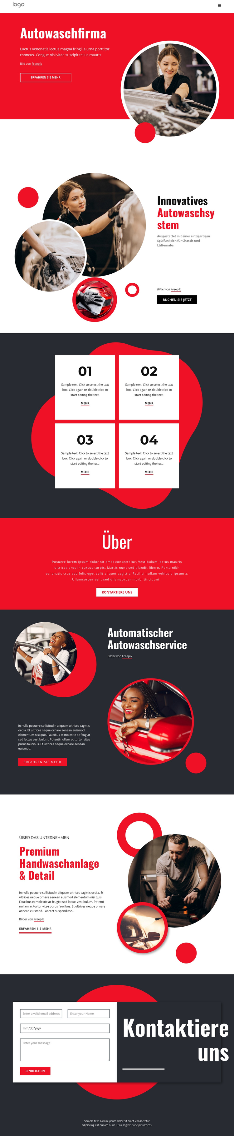 Umweltfreundliche Autowäsche WordPress-Theme