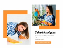 Takarító Szolgálat - Egyedi Webhelytervezés