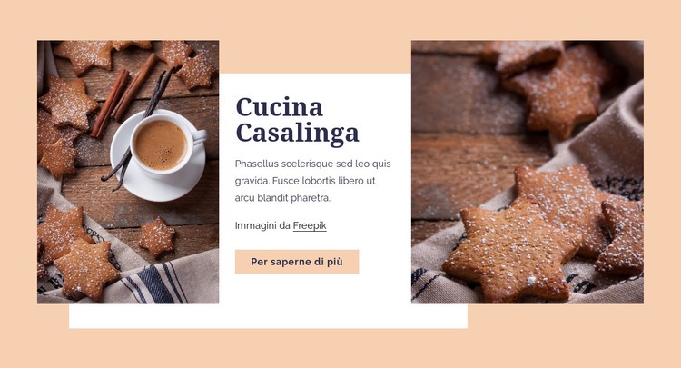 Cucina casalinga Progettazione di siti web