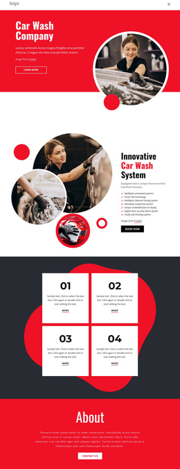 Ecologically Friendly Car Washing - Joomla Website Template