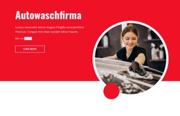 Autowaschfirma - Funktionales Website-Modell