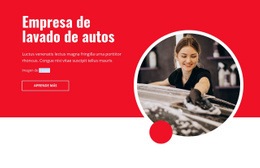 Empresa De Lavado De Autos - Plantilla Html De Una Página