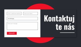 Manimalistický Kontaktní Formulář Šablona Formuláře CSS