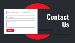 Manimalistic Contact Form - Website Template Free Download
