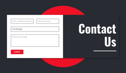 Manimalistic Contact Form - Site Template