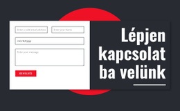 Manimalista Kapcsolatfelvételi Űrlap